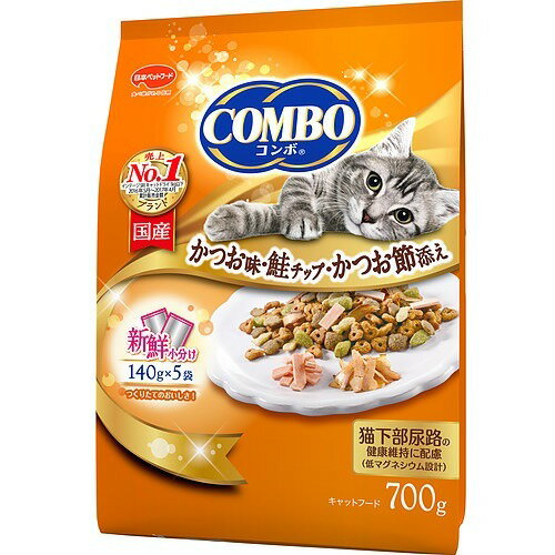 Natural - コンボ 猫下部尿路の健康維持 かつお味・鮭チップ・かつお節添え 140g×5袋入コンボ(COMBO)