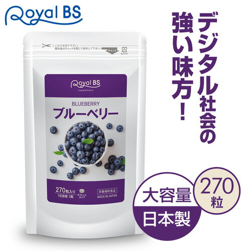 ブルーベリー 270粒[ネコポス対応商品]送料無料 業務用 大容量 Royal BS サプリ サプリメント 目 眼 カシスエキス ク…