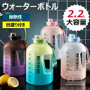 【送料無料】ボトル ウォーターボトル 2.2L大容量 ドリンクボトル 水筒 スポーツボトル ロードバイク ボトルホルダー 自転車 トレイルランニング トライアス...