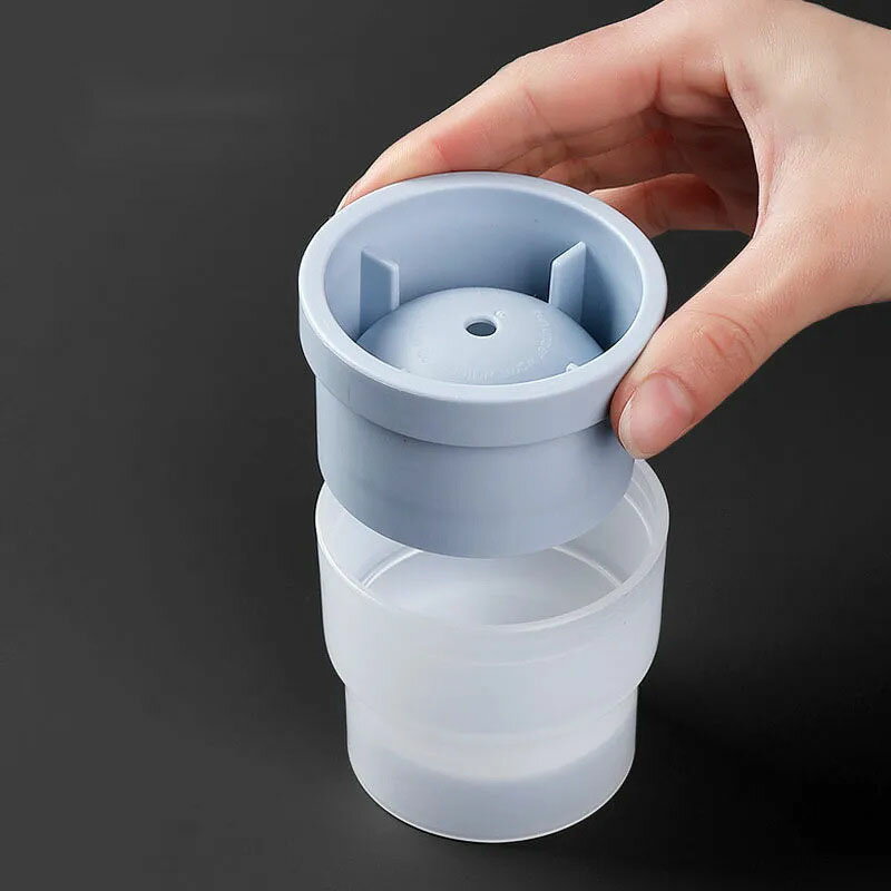 製氷皿 製氷器 シリコン ふた付き 蓋付き 丸い氷 製氷機 アイストレー製氷器 球形氷 アイスボールメーカー 2個セット 丸い氷 アイス 溶けにくい お酒やジュースなどをより楽しめる ウイスキー ロックグラス ハイボール お酒 誕生日 ギフト 3