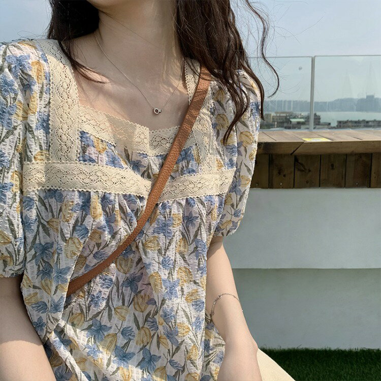 樂天商城 - シャツ レディース 半袖 夏 花柄 シャツ おしゃれ ゆったり シフォン オフィス カジュアル 薄手 上着 オフィス 通学 通勤 日常着