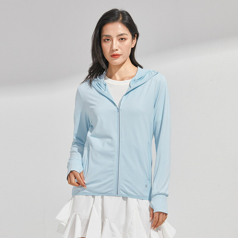 Rakuten - ッシュガード 日焼け止め服 UVカット レディース フード付き カーディガン ラ 夏パーカー 紫外線対策 冷感 軽量メッシュ 通気口 指穴 取り外し サンバイザー 長袖 ラッシュ ジップ パーカー オーバーウェア 大きいサイズ 夏服 快適な着心地キープ