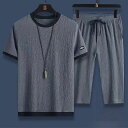 夏服 メンズ Tシャツ 半袖 上下2点セット 大きいサイズ ゆったり おしゃれ ジャージ 上下 スウェット 服 トップス ハーフパンツ ショート パンツ アップ 無地 接触冷感 快適人気 部屋着 大きいサイズ
