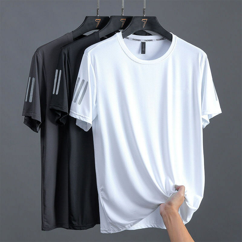 Rakuten - 半袖Tシャツ メンズ トップス 吸汗速乾 快適人気 接触冷感 柔らかく 肌触りの良い素材 きれいめ 夏 ナチュラル おしゃれ アスレチック Tシャツ