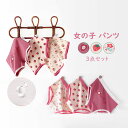 【送料無料】子供用 パンツ 女の子 キッズ ベビー ガール 女児 子どもパンツ 3枚セット 可愛い 下着 インナー きれいめ オシャレ いちご かわいい 綿 柔...