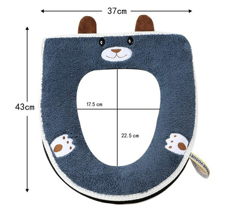 便座カバー おしゃれ かわいい 刺繍 2枚組 取っ手付き 便座シート 厚手 o型 u型 v...
