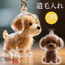 【6%OFFクーポン】ペット 遺毛 ケース 透明 2個セット 選べる16タイプ ペット 遺毛入れ 犬の毛収納ボトル ペットメモリアルボトル 犬のキーホルダー 毛...