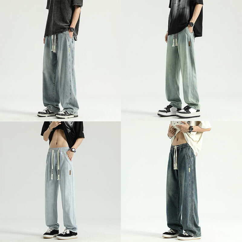 ジーンズ メンズ デニムパンツ ワイドパンツ メンズ ジーパン 大きいサイズ パンツ ゆったり カジュアル 春 夏 秋 冬