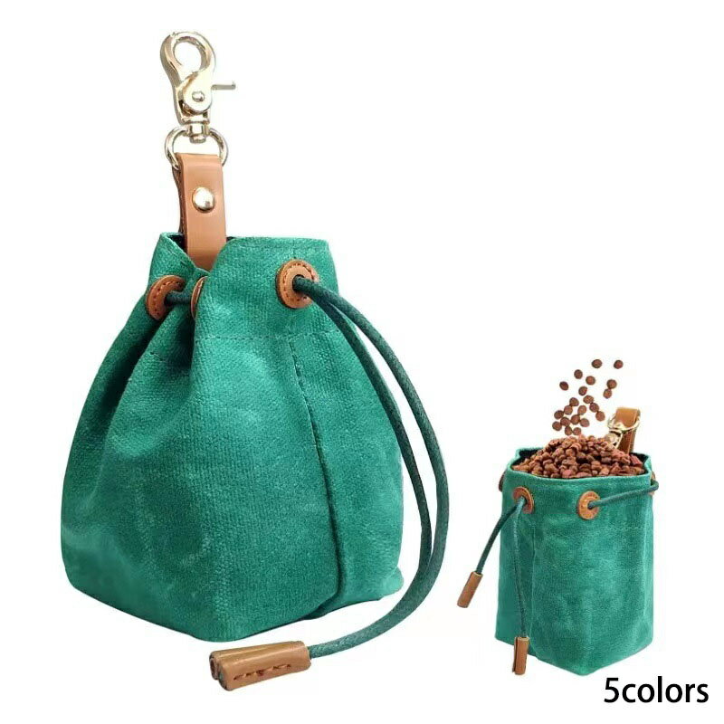 トリーツバッグ お散歩ポーチ 散歩グッズ 犬用品 巾着式 かわいい 小物入れ 餌入れ 散歩 ペット用品 犬..