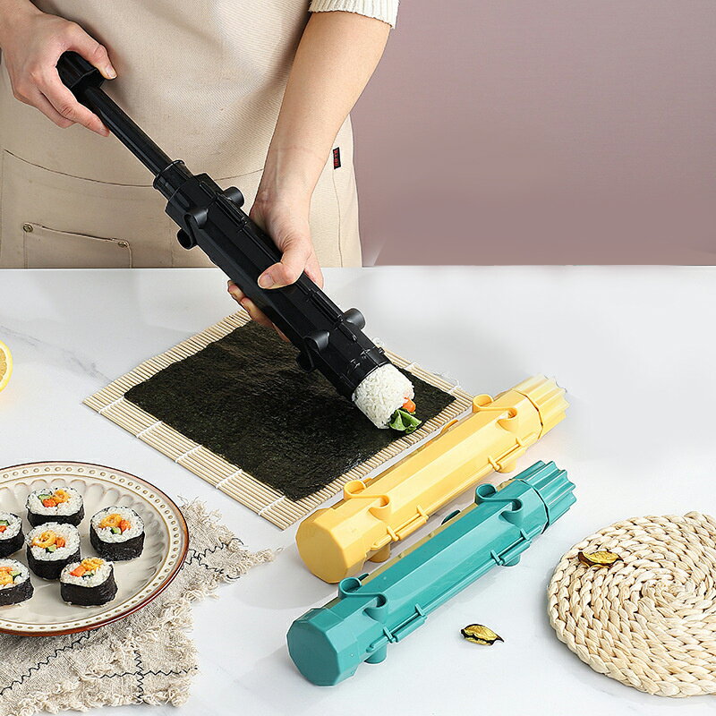 細巻き寿司の型 巻きすだれ付き 楽しい 子供も喜ぶ 押すだけ 誕生日 パーティー 忘年会 使い方簡単 便..