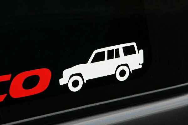 サイド シルエット カッティングシート ステッカー ランドクルーザー 76 用