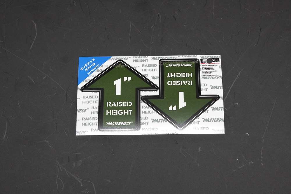 Rakuten - RAISED HEIGHT 1inch GREEN リフトアップ インチアップ デカール