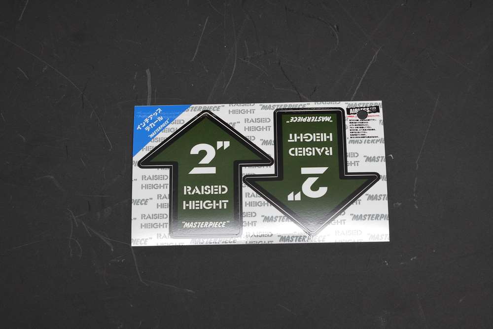 Rakuten - RAISED HEIGHT 2inch GREEN リフトアップ インチアップ デカール
