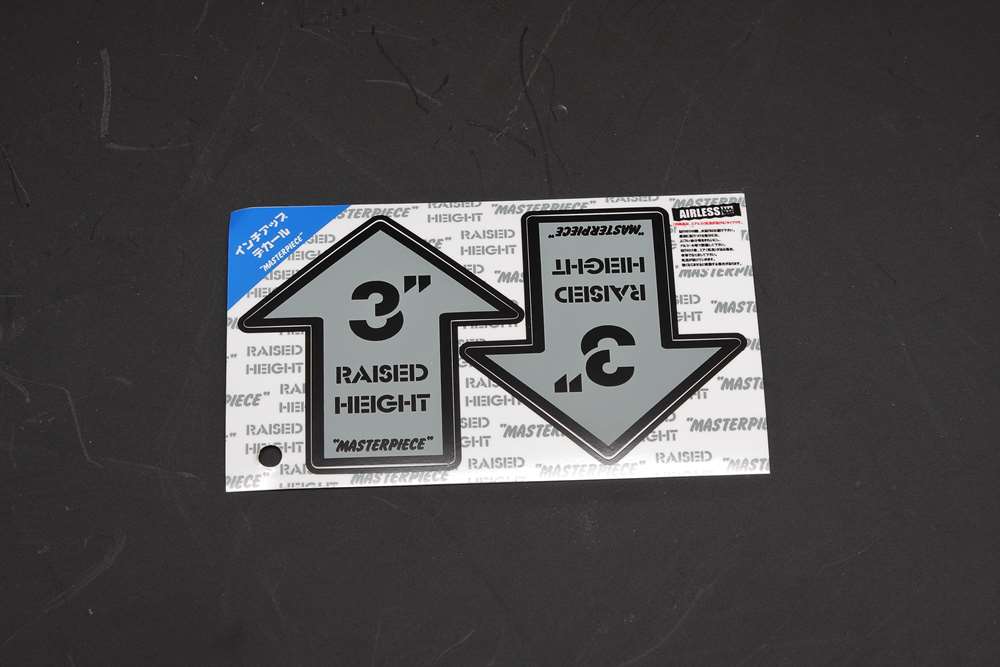 Rakuten - RAISED HEIGHT 3inch Gray リフトアップ インチアップ デカール