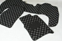 ランドクルーザー GRJ76K GRJ79K チェック フロア マット TYPE3 こだわりの ヒールパッド 採用