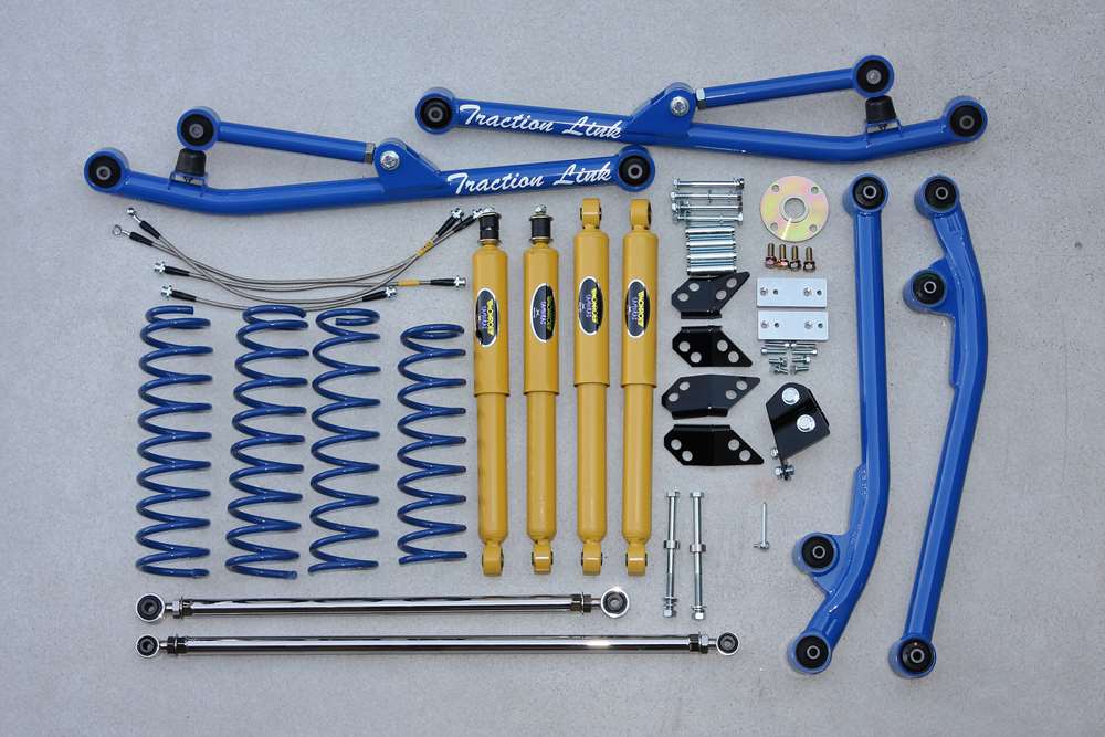 3インチアップ コンプリートキット モンローショック仕様Type1+トラクションリンクNEO&補正アーム ジムニーノマドJC74W グレースサス