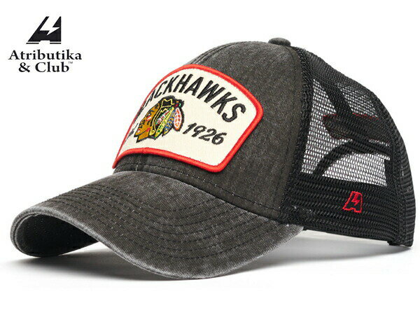 Atributika&Club/アトリブチカ NHLCAP PATCH VINTAGE ※シカゴ　ブラックホークス黒※ 【NHLグッツ】 #31107