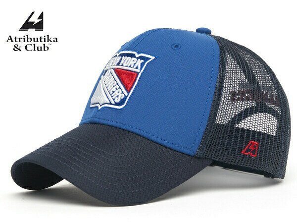 Atributika&Club/アトリブチカ NHLCAP MESH CHECK ※ニューヨーク レンジャース青※【NHLグッツ】 #31402