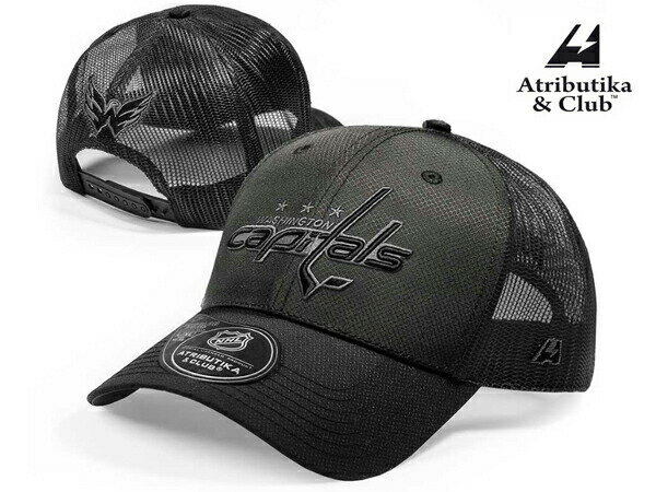 Atributika&Club/アトリブチカ NHLCAP MESH SOLID ※ワシントン キャピタルズ黒※ 【NHLグッツ】 #31737