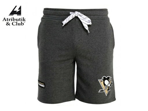 Atributika&Club/アトリブチカ NHL SWEAT HALFPANT ※ピッツバーグ ペンギンズグレー※ 【NHLグッツ】#701100 Atributika&Club/アトリブチカ NHL SWEAT HALFPANT ※ピッツバーグ ペンギンズグレー※ 【NHLグッツ】#701100