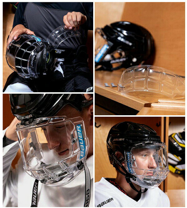 ホッケー用品店 マスタースポーツの※返品不可※　BAUER/バウアー CONCEPT 3 SPLASH GUARD《ポスト投函》【アイスホッケーフェイスガード】 2020-2021｜アングル2