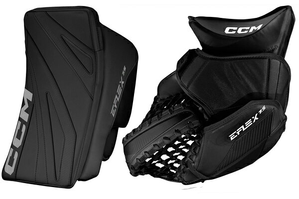 CCM/シーシーエム E FLEX 7.5 GOALCATCH GLOVE/BLOCKER SET シニア【アイスホッケーゴーリー2点セット..