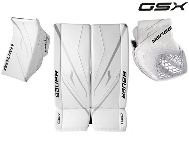 BAUER/バウアー S26 GSX GOALPAD/CATCH GLOVE/BLOCKER SET シニア【アイスホッケー...