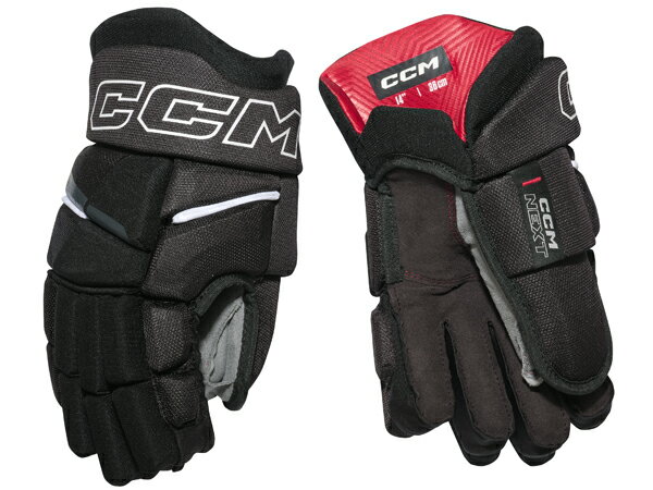 商品名 2026-2027モデル 　CCM/シーシーエム NEXT 2026 シニア 　 アイスホッケーグローブ 商品説明 シーシーエム NEXTレクリエーションシリーズNEXTがモデルチェンジ！ スピードと敏捷性でスケートをするレクリエーションや真新しいホッケー選手にとって素晴らしい選択肢です。それは、すべての主要な影響領域で優れた保護とともに、薄型に組み込まれた真のフェザーライトデザインを提供します。 NEXTホッケーグローブは、あらゆるレベルのプレーヤーに快適さと耐久性を提供します。 CONSTRUCTION REDESIGNED FIT &amp; COMFORT PACKAGE + LIGHTWEIGHT POLYESTER 耐久性に優れた高品質素材を使用し、シンプルなバックロールデザインを採用。 より体にフィットする解剖学的なデザインで、あらゆる年齢層のレクリエーションプレイに最適です。 LINER SUBLIMATED LINER WITH PU CUSHION FOAM 最初から柔らかな感触。 FINGERS PE FOAM + PE INSERTS 軽量で高品質な保護性能、そして機動性の向上。 BACKHAND PE FOAM + PE INSERTS 高品質のフォームとプラスチックを使用し、優れた手の甲の保護を実現。 THUMB FLEXTHUMB FROM SIZE 11” 優れた保護性能と機動性。 PALM SUBLIMATED SENSALAST PALM + REINFORCEMENT 柔らかな肌触りと優れた耐久性。 CUFF SHORT PREANGLED ONE PIECE OPEN CUFF 手首の動きを妨げず、柔軟性と保護性能を向上。 可動域を最大限に広げる、セグメント化されたオープンカフ。 柔軟性と保護性能を兼ね備えています。 ※ご注文に関する重要なお知ら※ 　ご注文頂きます商品は、全ての在庫を保証するものではございません。 　弊社は他WEBサイト、また実店舗において店頭販売を行っております。 　ご注文可能な状態でも、店頭・メーカーにて実際には完売となっている場合がございます。 　商品をご用意出来ない場合、ご注文をキャンセルさせて頂く場合もございます。予めご了承ください。 SPEC&nbsp; ● ライン：ネクスト ● クラス：レクリエーションモデル