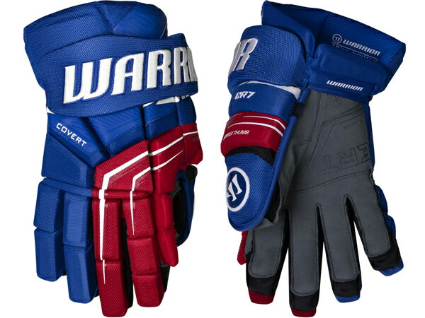 商品名 2026-2027モデル 　 WARRIOR/ウォリアー COVERT QR7 シニア アイスホッケーグローブ 商品説明 2026ウォリアーコバートシリーズグローブがモデルチェンジ！ 全く新しいWarrior Covert QR7ホッケーグローブで、影から素早く力強い攻撃を仕掛けよう！ 人気と信頼を誇るCovertシリーズをさらに進化させたセカンドモデルQR7は、高度なゲームレベルにおいて、優れた機動性とコントロール性を実現します！ COVERT TAPER FIT｜ このグローブは、手の自然な形状に合わせてフィットし、柔軟に動きます。 手首と手にぴったりとフィットし、まるで体の一部になったかのような感覚で、あらゆる動きを最適にコントロールでき、究極の機動性と保護性能を実現します。 AXYFLEX THUMB｜ AXYFlexサムとフォームメッシュのマチにより、手と指の可動性と器用さが向上します。 BUTTERSOFT FEEL｜ 反応性に優れたライクラ製ガセット、AXYFLEX THUMB、そして解剖学に基づいたストレッチバックハンドにより、Covertグローブは箱から出してすぐに、抜群の反発力と試合ですぐに使える感覚を実現します。 EXO+DUO-LAM｜ 極めて軽量な2層構造のフォーム（高密度VNフォームと中密度フォーム）に、手の甲、袖口、指部分にプラスチックインサートを組み合わせることで、最も強い衝撃からも手を保護します。 PRO PALM X｜ プロがテストしたAx Suede素材の掌部は、エンボス加工のグリップにより、優れた感触と耐久性を両立させています。 WAR-TECH LINER｜ 清潔で乾燥した臭いのない状態を保つように設計されています。 ※ご注文に関する重要なお知らせ※ 　ご注文頂きます商品は、全ての在庫を保証するものではございません。 　弊社は他WEBサイト、また実店舗において店頭販売を行っております。 　ご注文可能な状態でも、店頭・メーカーにて実際には完売となっている場合がございます。 　商品をご用意出来ない場合、ご注文をキャンセルさせて頂く場合もございます。予めご了承ください。 SPEC&nbsp; ● ライン：コバート ● クラス：セカンドモデル ● タイプ：テーパーフィット ● 大きさ：13インチ