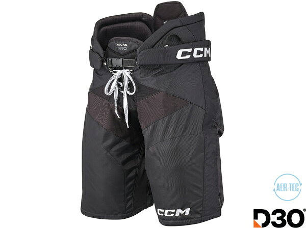 商品名 2026-2027モデル 　CCM/シーシーエム TACKS PRO シニア 　 アイスホッケーパンツ 商品説明 2026 CCM TACKSシリーズがモデルチェンジ！ トップモデル TACKS PRO は、激しいプレーと高速スケーティングを追求するプレーヤーのために設計され、動きを妨げるようなかさばりを感じさせることなく、トップレベルの保護性能を発揮します。 衝撃を最も受けやすい重要なエリアにはD3O®プロテクションを採用し、衝撃を吸収・分散。 さらに、高密度フォームと強化パッドが、ショットブロックや長時間の激しいプレー中もしっかりと身体を保護します。 Max coverage ASD anatomical shield design + Flexmotion wraparound protection + Aer-Tec ventilation system 最高レベルの保護性能に加え、AER-TEC温度調節機能の採用により優れた通気性も実現しました。 通気性に優れたベリーパッドが冷気を取り込み、広範囲をカバーするASD（アナトミカル・シールド・デザイン）がプロ選手さながらの保護力を発揮します。 Integrated belt + stabilized belly pad + 1" zipper プレー中にしっかり固定される調節可能な内蔵ベルトや、通気性に優れ、適切な位置をキープするベンチレーション機能付きベリーパッドを採用しています。 また、隠し式の「+1インチ」丈延長機能は、急な成長期や背の高いプレーヤーに最適です。 Moulded PE caps + sublimated comfort liner + lower back protection プロレベルの保護性能を備えたキャップと、ベルトに内蔵された腰部保護インサートが、氷上での安全とドライな着心地を確保します。また、高品質な昇華プリントのライナーは、汗の吸収を抑える仕様となっています。 D3O inside hip pad + Aer-Tec ventilation system D3O® Zeroで強化されたプロレベルのヒップキャップが衝撃を分散させて股関節を保護し、独自のセグメント構造を持つFlexmotionヒップパッドが優れた可動性を実現します。 さらにAer-Tecベンチレーションシステムを搭載し、涼しくドライな状態を保ちます。 Floating Spine + HD Foam Spine Guard + D3O ZERO 再設計されたフローティング・スパイン・プロテクションがプロレベルの信頼できる保護力を発揮し、HDフォーム製スパインガードとD3O® ZEROが、背骨周りに最大限の保護性能と最適な快適性をもたらします。 Floating Molded PE Plastic Cap + HD Foam Thigh Guard + Inner Leg Zipper HDフォーム製太ももガードを備えた、プロレベルの耐久性と保護力を実現。 カスタム刺繍に対応するほか、必要に応じて幅を広げられる内側のレッグジッパーも装備しています。 Premium 400D Nylon with High Abrasion Resistant Side Panel + Ventilated Air Intake 重要な箇所を補強した上質なナイロン素材を採用。 脚の背面には動きやすさを高めるプロ仕様のカットを施し、新たに搭載したベンチレーションシステムが優れた通気性を実現しています。 ※ご注文に関する重要なお知ら※ 　ご注文頂きます商品は、全ての在庫を保証するものではございません。 　弊社は他WEBサイト、また実店舗において店頭販売を行っております。 　ご注文可能な状態でも、店頭・メーカーにて実際には完売となっている場合がございます。 　商品をご用意出来ない場合、ご注文をキャンセルさせて頂く場合もございます。予めご了承ください。 SPEC&nbsp; ● ライン：タックス ● クラス：トップモデル ● タイプ：解剖学的フィット