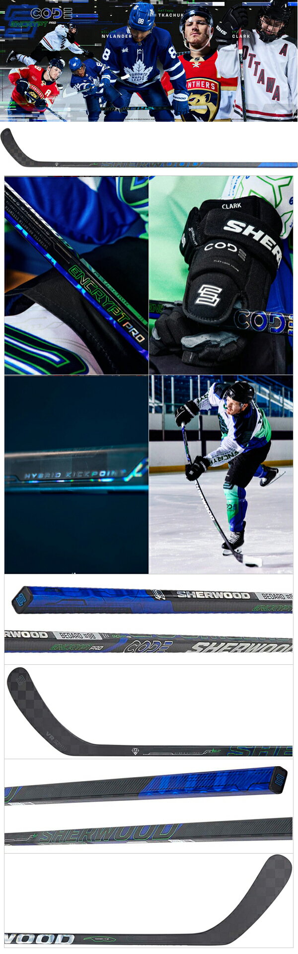 SHERWOOD/シャーウッド CODE ENCRYPT PRO GRIP インター 【アイスホッケーワンピー...