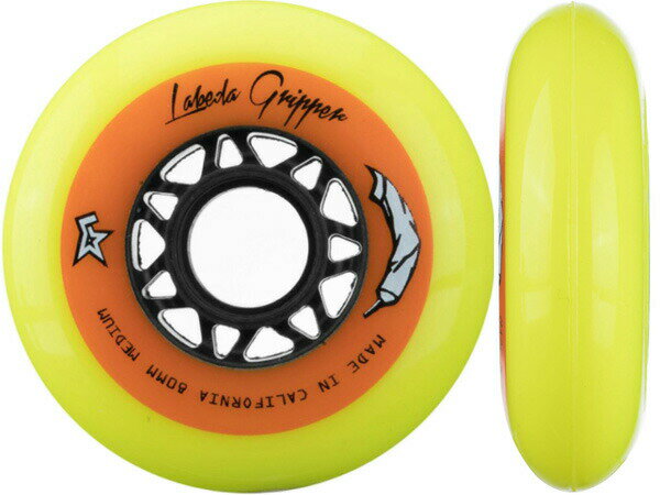 LABEDA/ラベダ　GRIPPER MEDIUM イエロー ※80A※ 《ポスト投函》【インラインホッケーウィール】