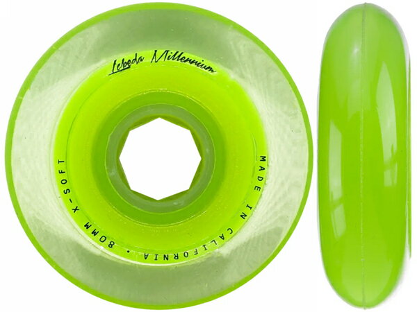 LABEDA/ラベダ MILLENIUM X-SOF ライトグリーン ※74A※《ポスト投函》 【インラインホッケーウィール】