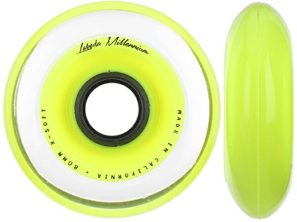 LABEDA/ラベダ MILLENIUM X-SOF イエロー ※74A※《ポスト投函》 【インラインホッケーウィール】