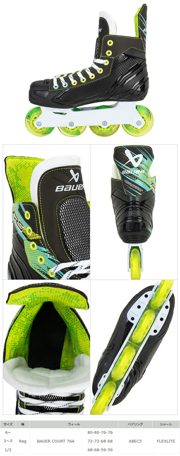 ホッケー用品店 マスタースポーツのBAUER/バウアー S25 RH XRS 【インラインホッケースケート靴】 2025-2026｜アングル2