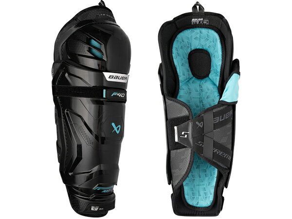 商品名 2026-2027モデル 　BAUER/バウアーSUPREME F40 シニア アイスホッケーレガース 商品説明 2026 バウアーSUPREME シリーズ防具はモデルチェンジ！ パフォーマンスをさらに向上させましょう！ 競技レベルのSUPREME F40は、ゲームへの慣れとそれに伴うあらゆる要素への対応力を高めたいプレーヤーにとって最適な次のステップです。 Reduced Bulk. Enhanced Coverage. 成形複合材製のふくらはぎガードは、カバー力や保護性能を損なうことなく、かさばりを軽減します。 Keep It Light 膝部分のウイングに高密度フォームを使用することで、重さを感じさせずに保護性能を高めることができます。 Complate-Game Comfort 撥水性ライナーとやわらかい保護フォームにより、試合中ずっと快適なフィット感を実現します。 Key Upgrades- 膝と脛のフィット感向上、V字型ストラップ付の薄型ふくらはぎガード。 Shin Cap- AMPヒンジフレックスを備えたX-FLEXシールドすね当てで、スケートのストライドが楽になります。 Knee Cap- プロファイルErgoDynamicニーキャップで、より深いフィット感を実現。 Calf Guard- フルカバーの薄型CURVコンポジットふくらはぎガード。 Thigh Protector- HDフォームを使用した柔軟な構造。 Strapping- 快適なロックストラップとV字型カーフストラップの組み合わせで、パットを固定。 Liner- 成形エアチェンネルとスケートゾーンを備えた、取り外し可能なコンフォートライナー。 Lining- THRMOCORE ZERO。 ※ご注文に関する重要なお知らせ※ 　ご注文頂きます商品は、全ての在庫を保証するものではございません。 　弊社は他WEBサイト、また実店舗において店頭販売を行っております。 　ご注文可能な状態でも、店頭・メーカーにて実際には完売となっている場合がございます。 　商品をご用意出来ない場合、ご注文をキャンセルさせて頂く場合もございます。予めご了承ください。 SPEC&nbsp; ● ライン：スプリューム ● クラス：サードモデル ● タイプ：解剖学的フィット