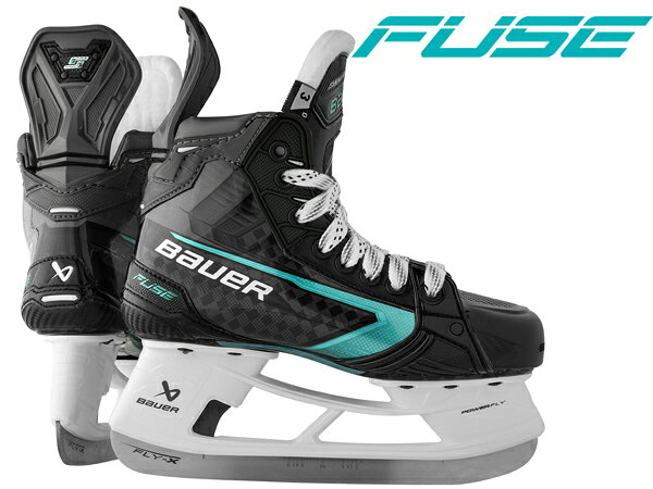 商品名 2026-2027モデル BAUER/バウアー S26 SUPREME FUSE ジュニア アイスホッケースケート 商品説明 2026 BAUER SUPREMEシリーズがモデルチェンジ！ SUPREMEは効率的なパワー伝達のために設計されたスケートで、あなたのストライドのあらゆる瞬間を思いのままに操りましょう！ SUPREMEのスケート靴は、エネルギーを効率的に蓄積し、意図を持って放出できるように設計されており、プレーのペースが上がっても、力強いメカニクスをサポートします。 トップモデルFUSEは、オーバードライブでゲームをプレイする人向けに作られています。 Xのつま先キャップに、ワンピースの鍛造カーボンアウトソールを組み合わせることで、ブーツの底をしっかりと整え、エネルギーを氷の中へと押し上げます。 AMP FLEX 3.0のフェーシングは、スケートを曲げたり膝を曲げたりして、春のような反応を演出します。 POWERFLYホルダーとPOWERCOILのタンは、本当に爆発的なストライドに必要な追加機能を提供します。 Exposive Energy バネのような特性を持つ表面デザインが、膝を曲げる動きに合わせてしなり、エネルギーを蓄えて、爆発的なストライドへと増幅させます。 No Wasted Energy 一体型トゥキャップとフォージド・コンポジット・アウトソールの融合により、ねじれ剛性が向上し、エネルギーを氷へと確実に伝達します。 The Power to Fly POWERFLYホルダーは、剛性の高いポストと柔軟性のあるポストを組み合わせることで、俊敏性を保ちながら前進する力を生み出します。 12k CURV Composite Quater 先進の複合素材が、軽量でありながら最高レベルのサポート力を実現します。 AMP FLEX 3.0 Facing バネのような役割を果たす柔軟な上部アイレットと組み込まれた切り込みにより、このフェイシングは膝を曲げる際に圧縮され、エネルギーを蓄えることができます。 Pro-Stock Junior Tongue プロ仕様に着想を得たデザインと、ワンランク上の快適さ。 Forged Carbon Outsole このワンピース構造のアウトソールは、エネルギーの流れを最適化し、より効率的なストライドを可能にします。 Junior Asymmetrical Toe Cap つま先周りの余分なスペースを減らし、よりしっかりと固定されたフィット感を実現します。 LOCK-FIT PRO Liner フィット感に優れたアッパーとグリップ力の高いソール部分が、足をしっかりと固定します。 POWERFLY Holder このホルダーは、クイックリリーストリガーに加え、剛性と柔軟性を兼ね備えたポストを採用しており、パワーと俊敏性を高めています。 FLY-X Runner 上質な素材とスチールのブラッシュド仕上げが、ストライドとグライドの双方を向上させます。 　※ご注文に関する重要なお知らせ※ 　ご注文頂きます商品は、全ての在庫を保証するものではございません。 　弊社は他WEBサイト、また実店舗において店頭販売を行っております。 　ご注文可能な状態でも、店頭・メーカーにて実際には完売となっている場合がございます。 　商品をご用意出来ない場合、ご注文をキャンセルさせて頂く場合もございます。予めご了承ください。 SPEC&nbsp; ● ライン：スプリューム ● クラス：トップモデル ● フィット：解剖学的フィット ● 幅：EE ● ブレードホルダー：BAUER POWERFLY HOLDER ● ブレードランナー：BAUER FLY-X RUNNER ● オーブン：可能/ご来店のみ無料サービス