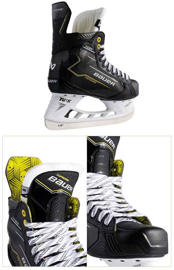 ホッケー用品店 マスタースポーツの※旧モデル※ BAUER/バウアー S24 SUPREME M30 シニア【アイスホッケースケート靴】2024-2025｜アングル2