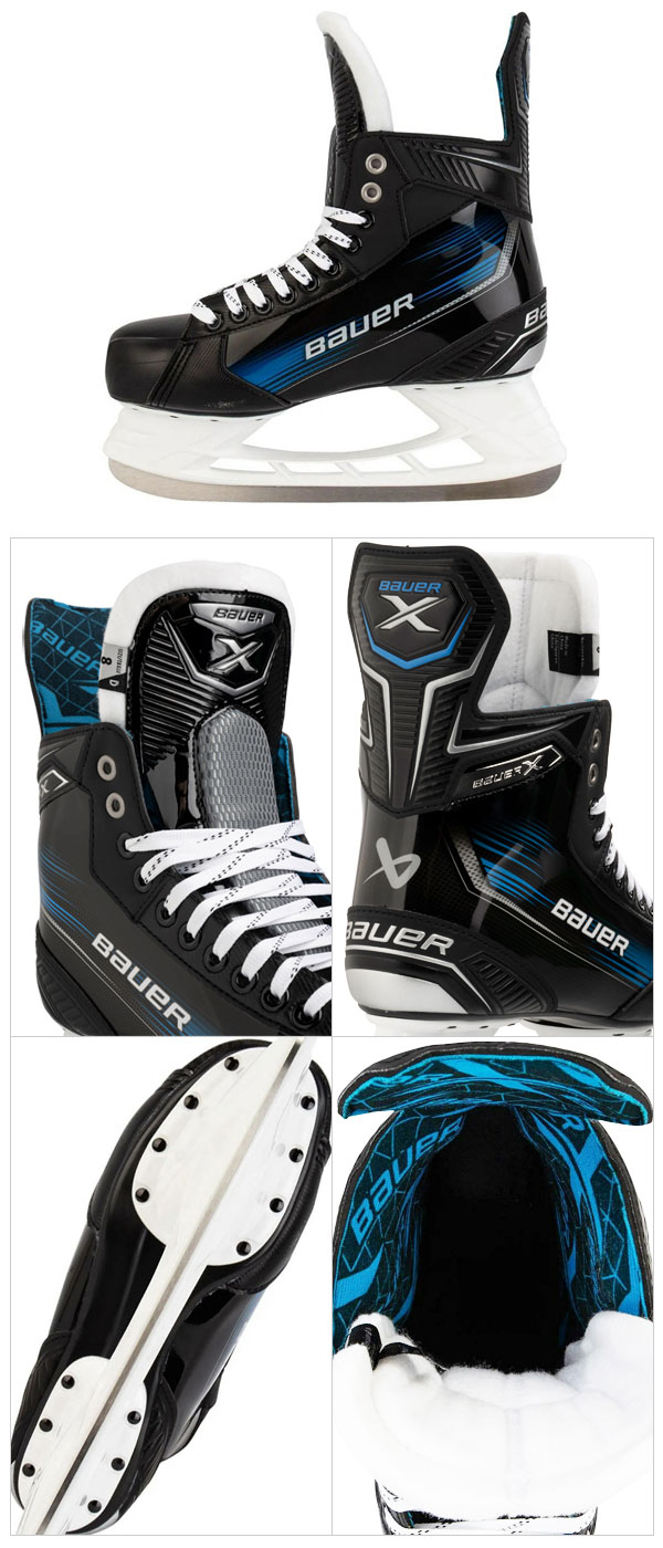 ホッケー用品店 マスタースポーツの※旧モデル※ BAUER/バウアー S23 X インター【アイスホッケースケート靴】2023-2024｜アングル2
