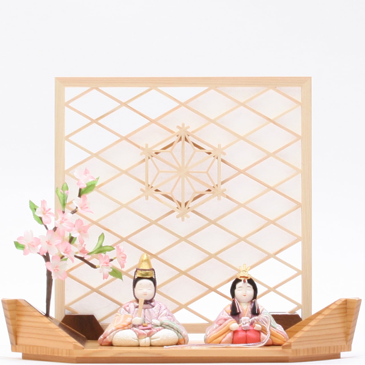 雛人形｜コンパクト｜おしゃれ｜モダン｜インテリア｜プレミアム｜こだわり｜木目込み｜ひな人形｜おすすめ｜収納｜作家｜伝統工芸士《商品名》貴雛PARIS　清雅雛（せいがびな）京都西陣織　柿沼東光作　大沼敦デザイン　 柿沼東光正規品　正規取扱店