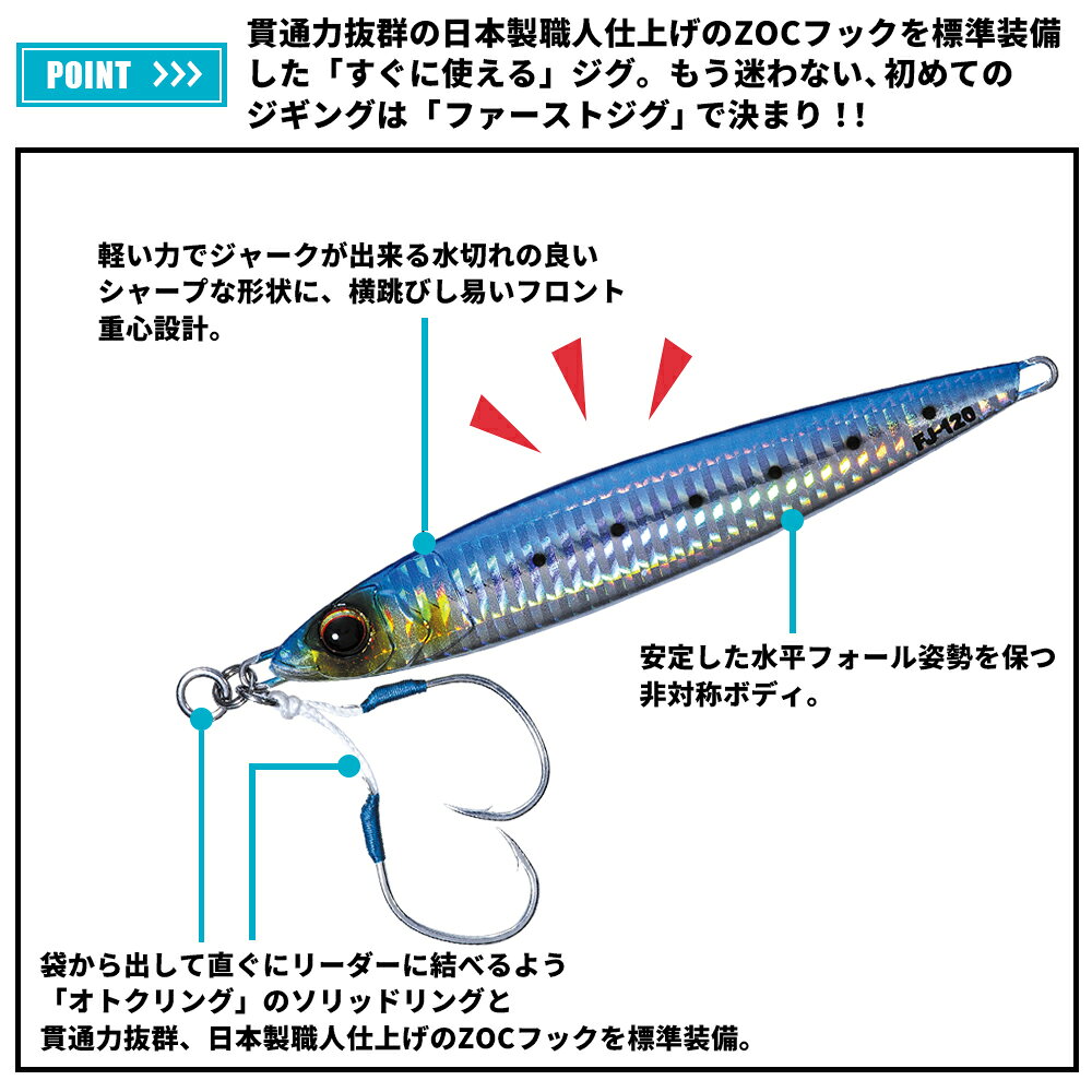 ファーストジグ スタンダード 180g イワシ (2)