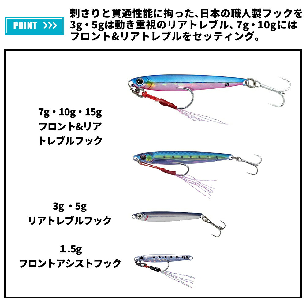 ジグパラ マイクロ スリム 5g レッドゴールド (3)