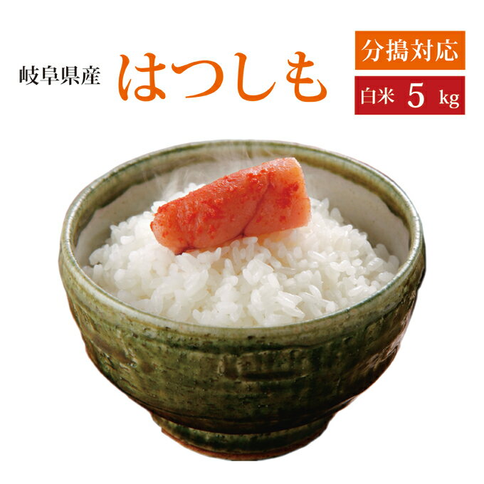 【新米　令和元年産】【本州・四国　送料無料】2019年産　岐阜県産れんげの里のお米 美濃 ハツシモ 白米　5kg　[5kg×1袋]選べる分搗き【楽ギフ_のし】