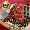 希少 和牛入 国産牛 ハラミ 960g（480g×2）　秘伝の自家製タレ漬 焼肉 やきにく はらみ さがり 赤身 BBQ 牛肉 たれづけ サガリ 味噌ダレ 誕生日 父の日 母の日 プレゼント 自家製タレ 国産 黒毛和牛 和牛 カクマク 数量限定