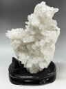 天然水晶 クラスター 約3.45kg パワーストーン 風水 浄化 3450g 台座付 ロッククリスタル 塊 送料無料 原石 天然石 置物