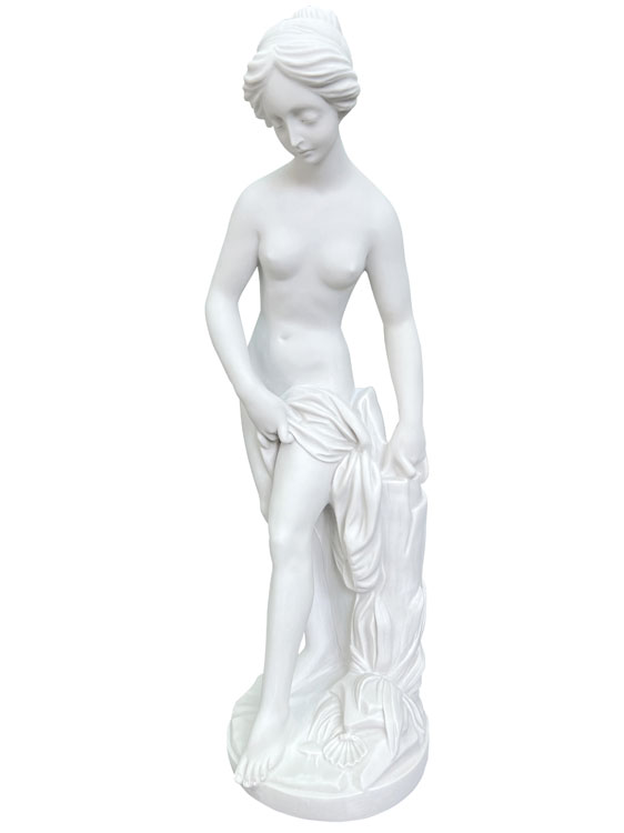 イタリア製 女性像 水浴の女性 高さ約68cm 置物 オブジェ 石像 Kosmolux mod916 made in itary コスモラックス ビーナス 人物像 送料無料 ヴィーナス像 大理石彫塑 彫刻