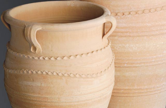 8000年を越えて受け継がれた製法 ディア A 直径60cm 高さ80cm ギリシャ製 テラコッタ プランター クレタ島シリーズ Crete Greece 陶器 植木鉢 おしゃれ 信託 In Gr Cc 34a 素焼き Dia 大型