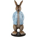 長袖を着たウサギ Rob Rabbit w/ Long Jacket 強化プラスチック(FRP) アートオブジェ 高さ約61cm 動物像 インテリア 置物 アニ...