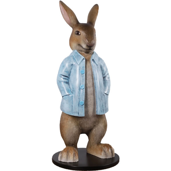 長袖を着たウサギ Rob Rabbit w/ Long Jacket 強化プラスチック(FRP) アートオブジェ 高さ約61cm 動物像 インテリア 置物 アニマル 兎 オーナメント 兔 装飾 店舗 イベント ディスプレイ うさぎ fr180197 [3]