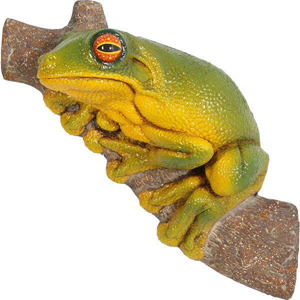 FRPアニマルオブジェ 雨ガエル Tree Frog Small リアル かえる 動物 像 蛙 フィギュア 両生類 動物園 インテリア 大きい ガーデニング オ...